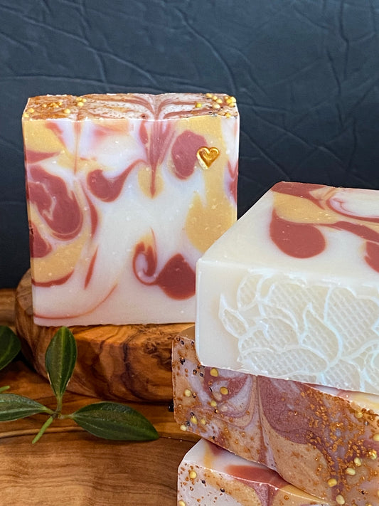 3.5oz Artisan Soap - Strawberry Rhubarb