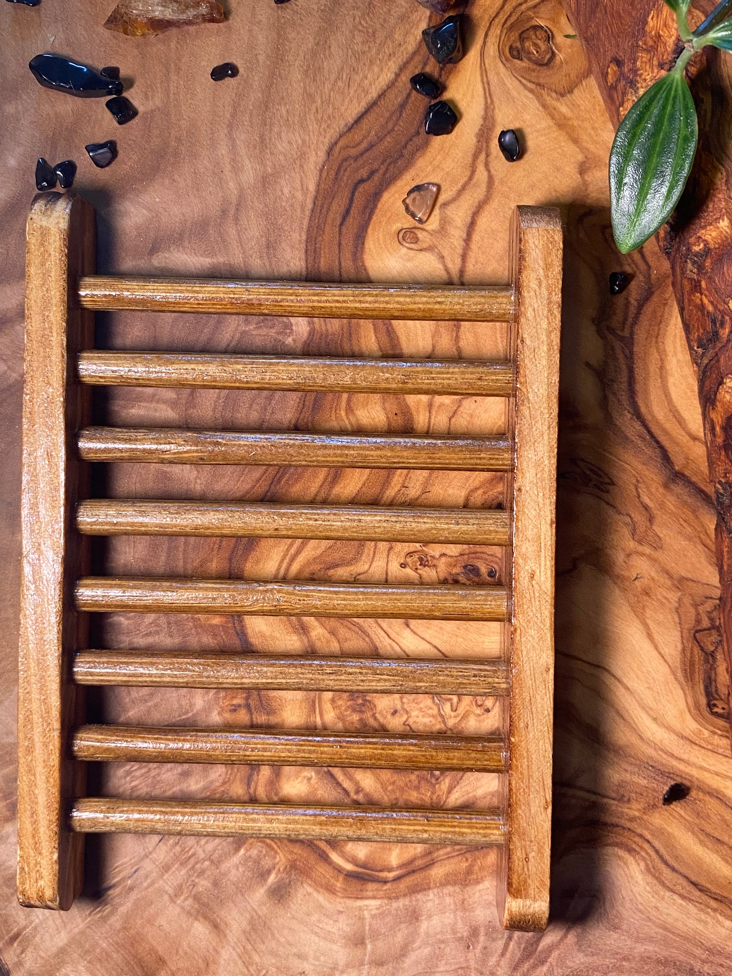 Wooden Slatted Soap Dish
