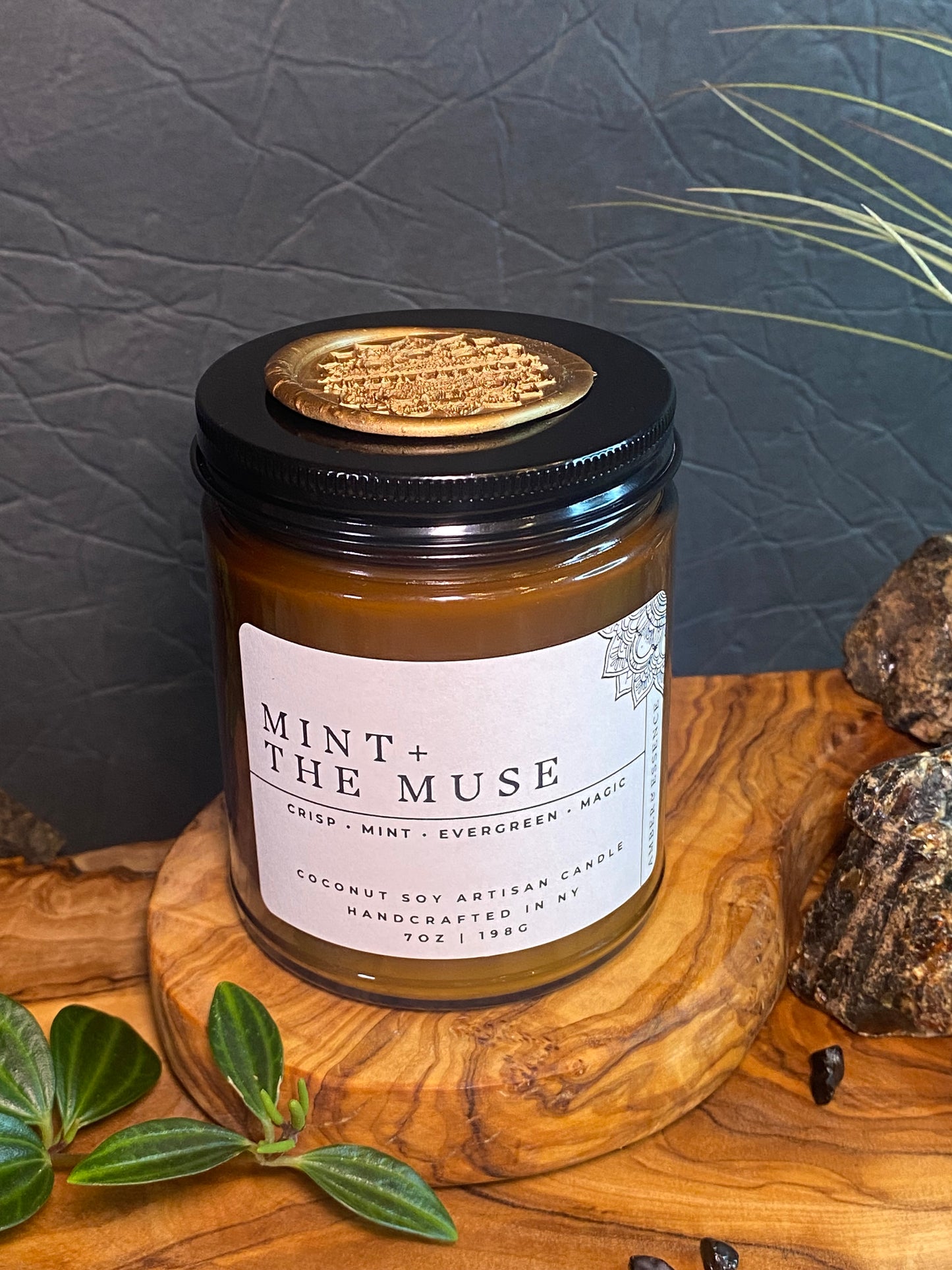 Mint + The Muse 7oz Artisan Candle