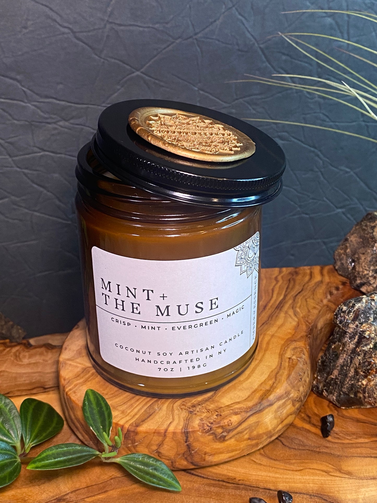 Mint + The Muse 7oz Artisan Candle